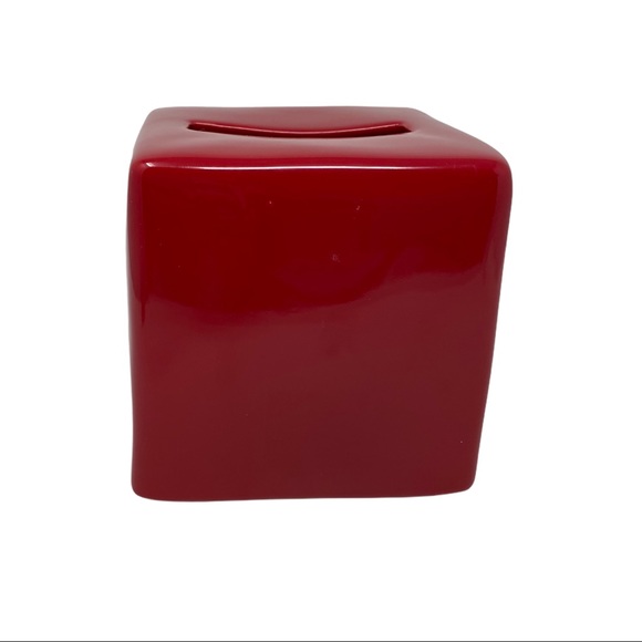 Rae Dunn MERRY CHRISTMAS Red Tissues Box - Picture 2 of 7